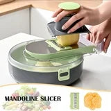 Premium Vegetable Chopper, 9-in-1 Multifunctional Slicer, Cutter, Shredder, 25.4 cm
