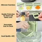 Premium Vegetable Chopper, 9-in-1 Multifunctional Slicer, Cutter, Shredder, 25.4 cm