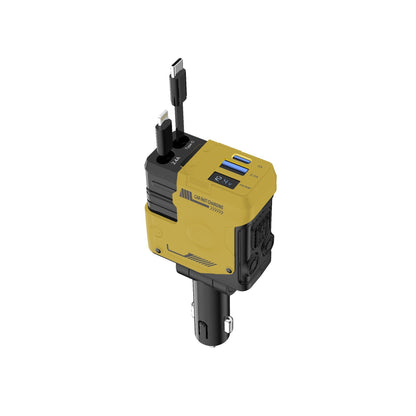 Car Charger Fast Charging And Retractable 4 in 1 Cigarette Lighter