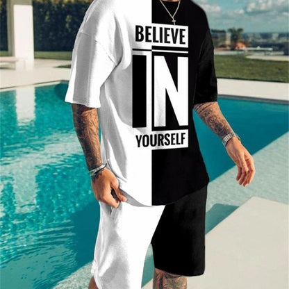 T-shirt Men's T-shirt Casual Suit