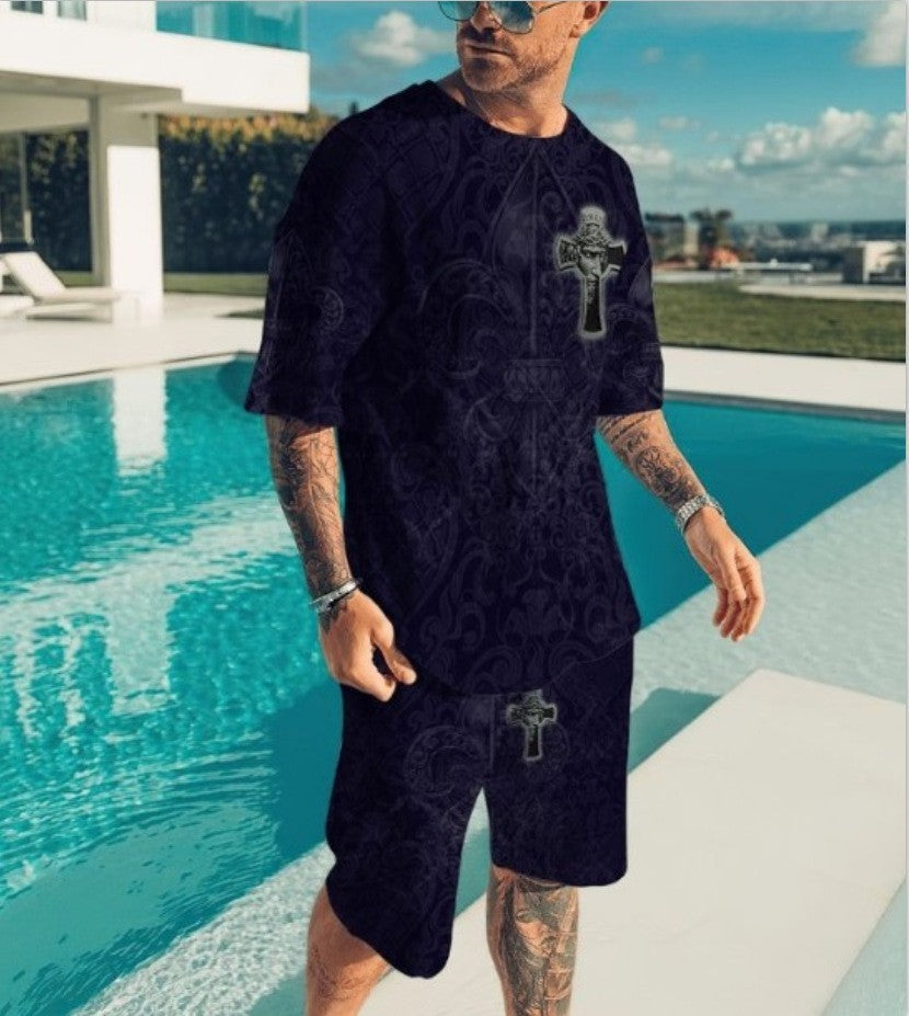 T-shirt Men's T-shirt Casual Suit