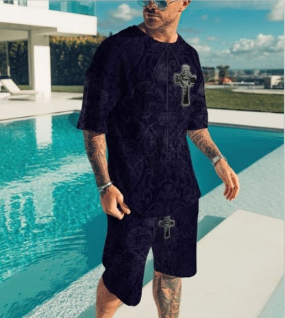 T-shirt Men's T-shirt Casual Suit