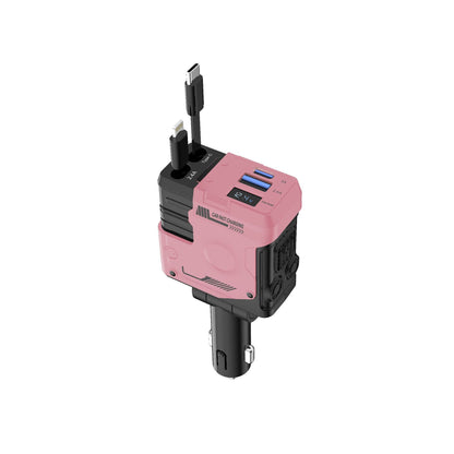 Car Charger Fast Charging And Retractable 4 in 1 Cigarette Lighter