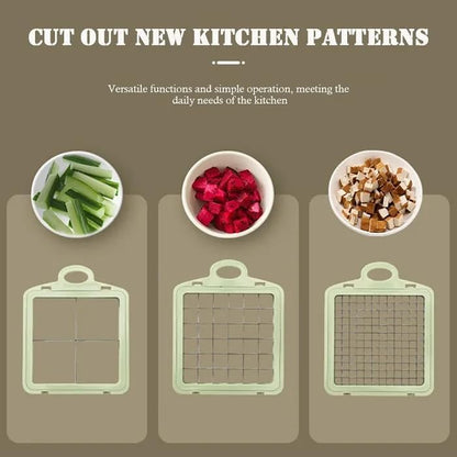 Premium Vegetable Chopper, 9-in-1 Multifunctional Slicer, Cutter, Shredder, 25.4 cm