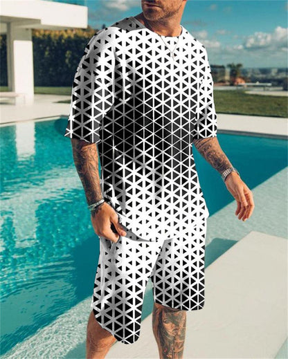 T-shirt Men's T-shirt Casual Suit