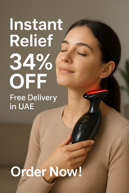 Neck & Face Massager with 7 Colors-Multi-Functional Skincare Tool,Home Beauty Device for Wrinkles&Relaxation