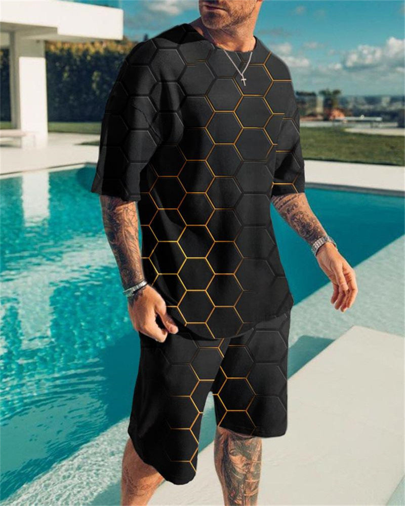 T-shirt Men's T-shirt Casual Suit