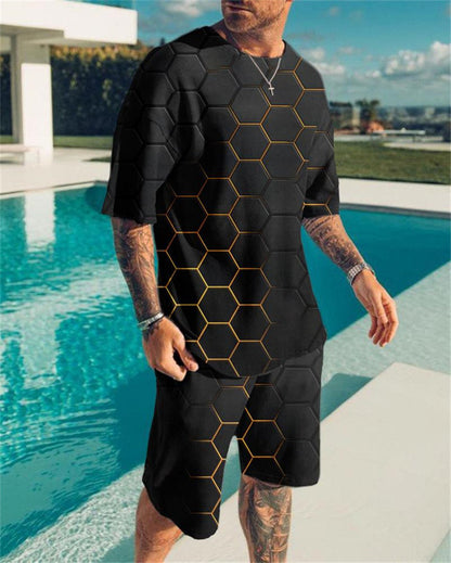 T-shirt Men's T-shirt Casual Suit