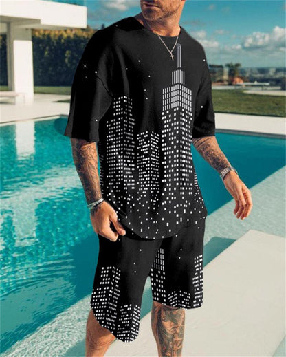 T-shirt Men's T-shirt Casual Suit