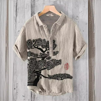 Casual Santa Para Festival Printed Hawaiian Shirt Men
